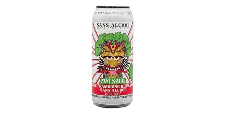 Tiki Sour Gose Raspberry Rhubarb Non-Alcoholic