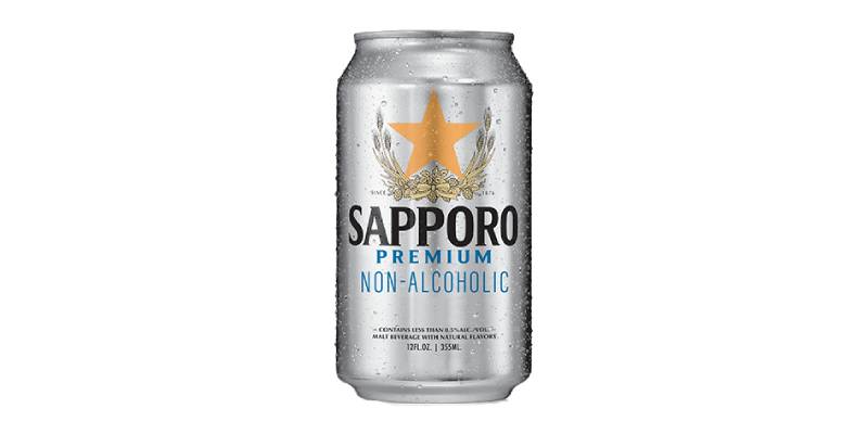 Sapporo Premium Non-alcoholic - 60 calories, 0% ABV