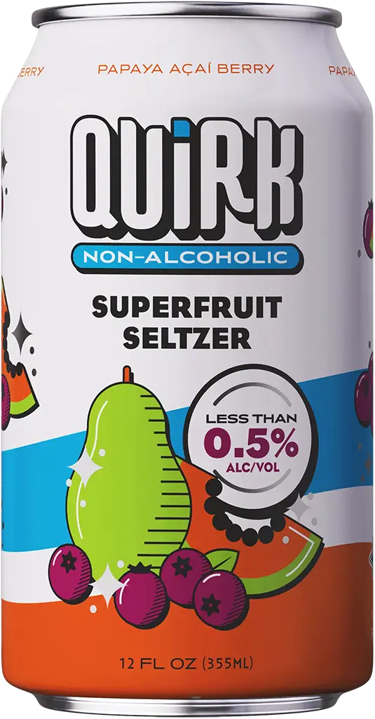 Quirk Non-Alcoholic Superfruit Seltzer
