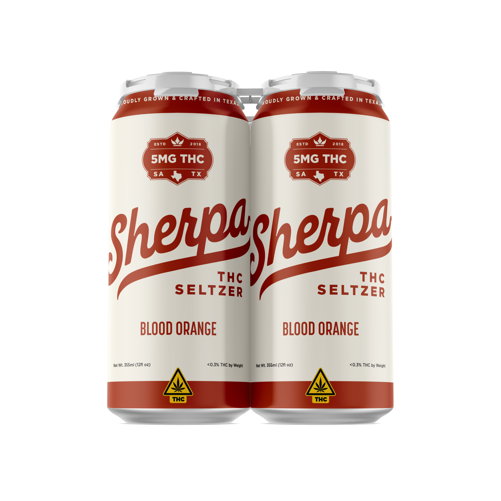 Sherpa THC Seltzer: Blood Orange