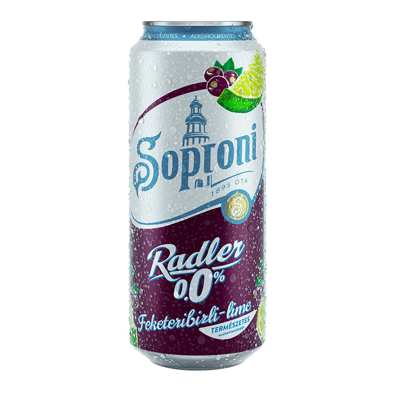 0.0% Radler Feketeribizli-Lime