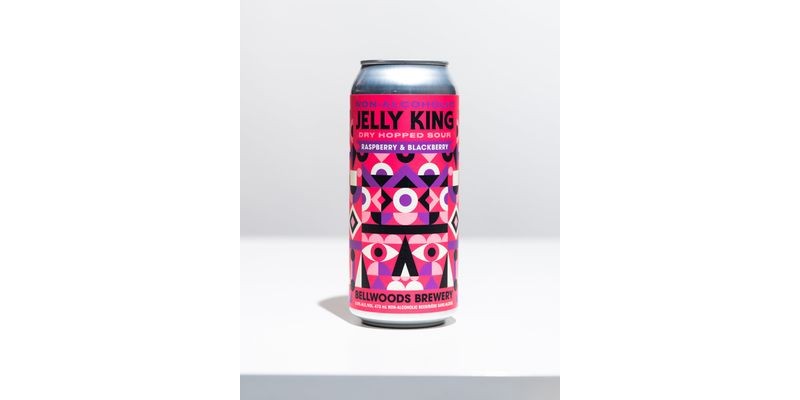 Bellwoods Brewery Non-Alcoholic Jelly King Dry Hopped Sour w/ Raspberry & Blackberry