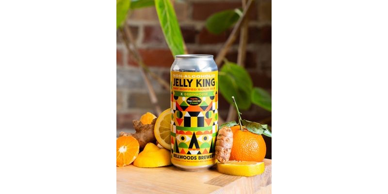 Bellwoods Brewery Non-Alcoholic Jelly King w/ Tangerine, Ginger, Lemon Zest & Turmeric
