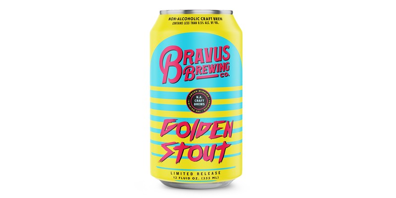 Bravus Brewing Golden Stout - New Limited Release! - 0 calories, 0.5% ABV