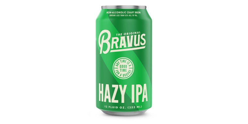 Bravus Brewing Hazy IPA - 0 calories, 0.5% ABV