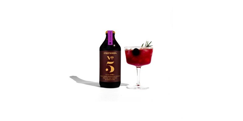 Curious Elixirs Curious No. 5 — Nonalcoholic Smoked Chocolate Cherry Old Fashioned