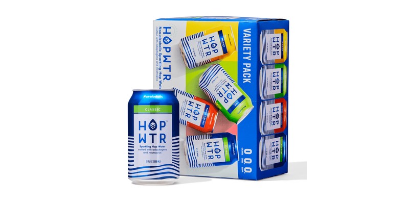 HOP WTR Spiced Apple Sparkling Hop Water - 0 calories, 0.0% ABV