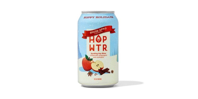 HOP WTR Spiced Apple Sparkling Hop Water - 0 calories, 0.0% ABV