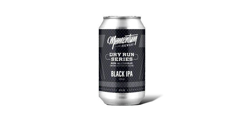 Momentum Brewery Black IPA "Dry Run Series" Non-Alcoholic IPA - 12oz