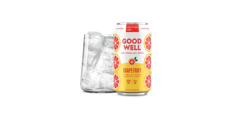 Untitled Art CBD Sparkling Water – Grapefruit