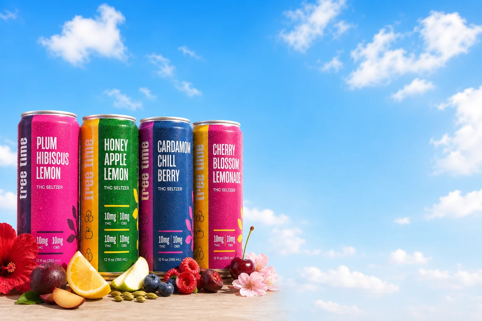 Triple Cherry Lemon Seltzer THC Beverage - Where to Buy Near Me