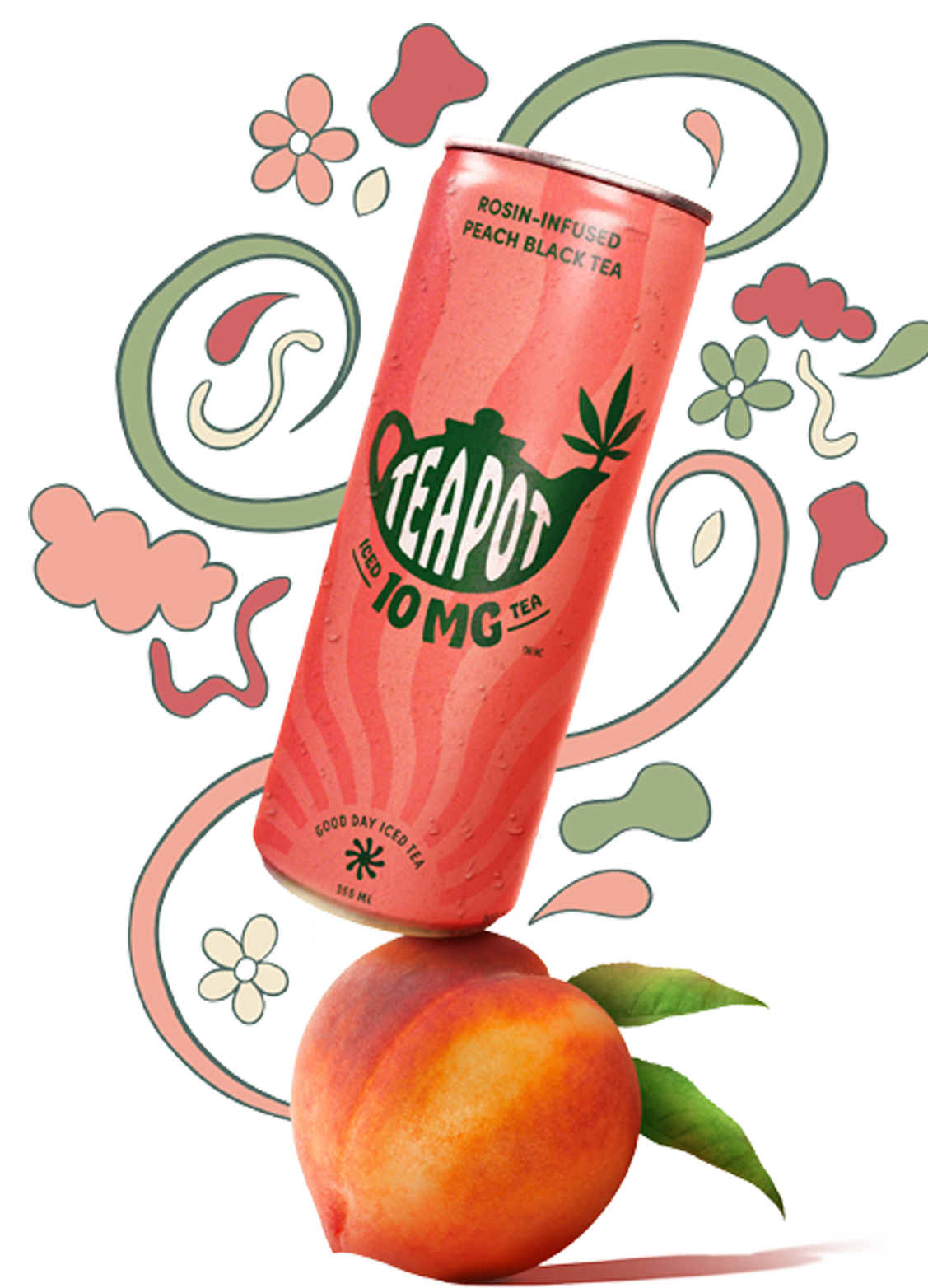 Rosin-Infused Peach Black Iced Tea