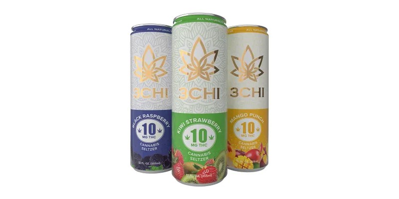 3Chi Sugar Free Mango Punch Seltzer - 10mg THC