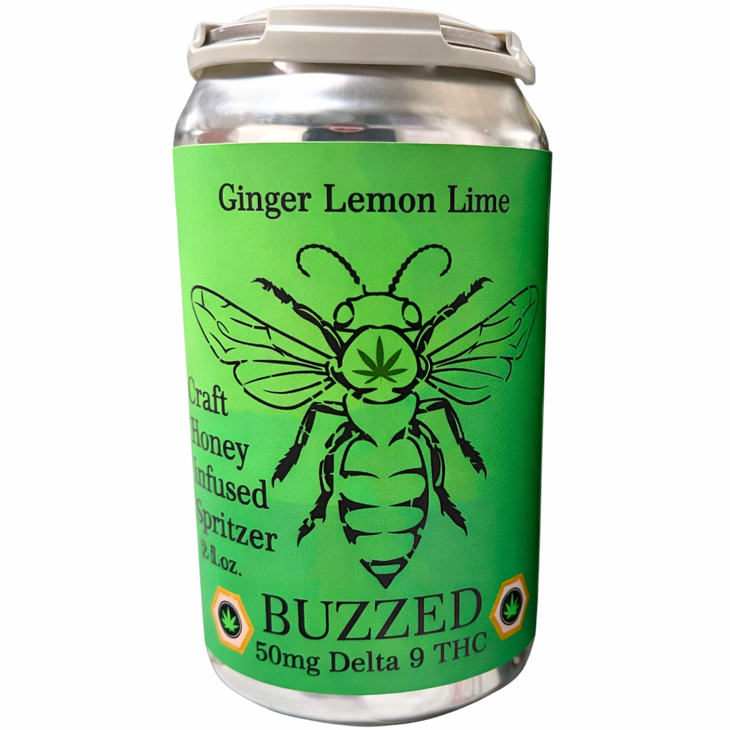 Buzzed Ginger Lemon Lime Honey Spritzer