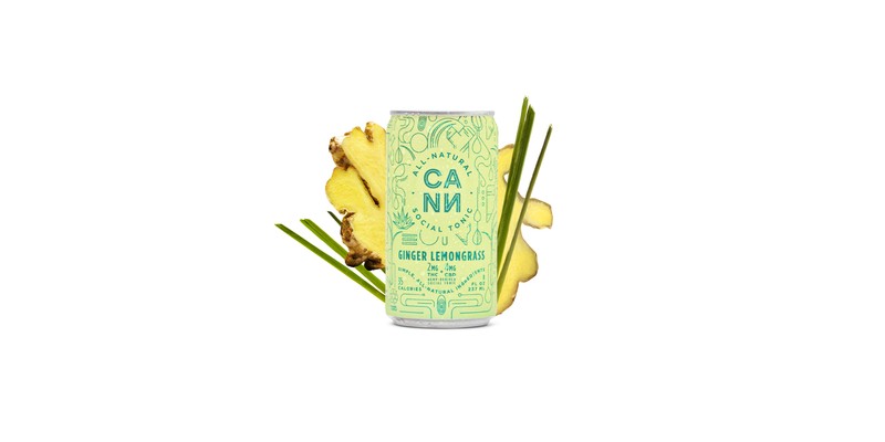 Cann Ginger Lemongrass Tonic - 2mg THC