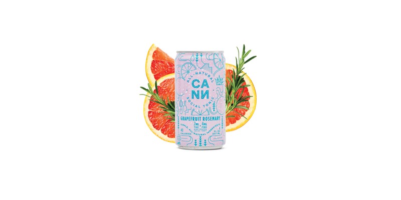 Cann Grapefruit Rosemary Tonic - 2-5mg THC