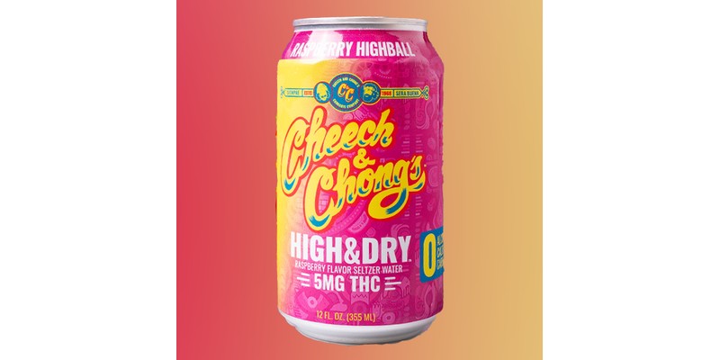 Cheech & Chong Raspberry Highball Seltzer - 5mg THC