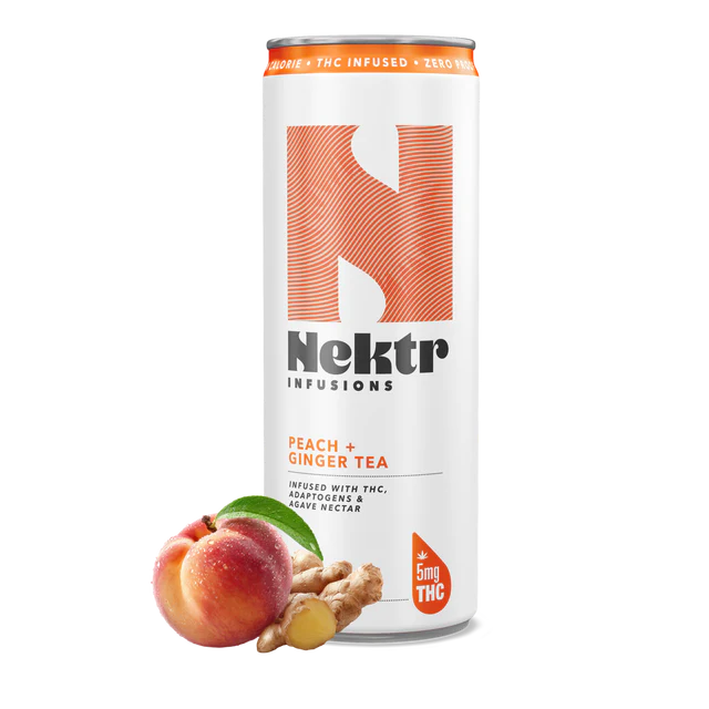 Nektr Peach + Ginger 5mg THC Tea