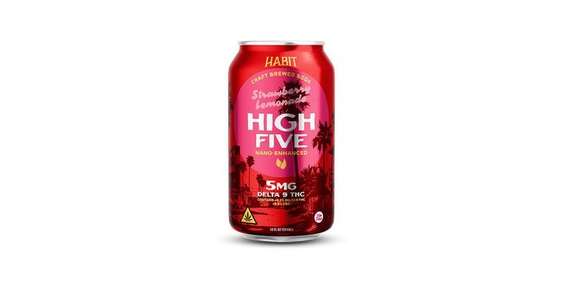 High Five Strawberry Lemonade Soda
