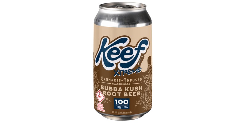 Keef Bubba Kush Root Beer Soda - 100mg THC