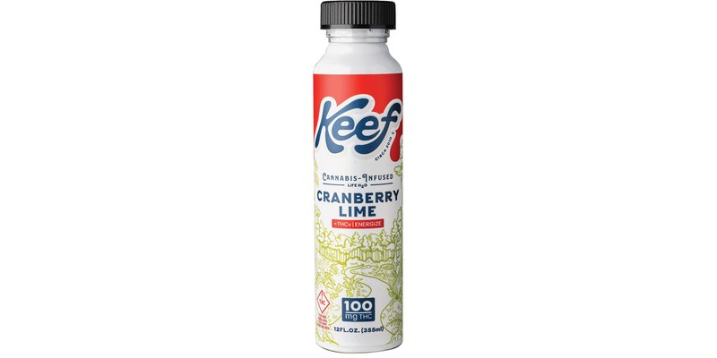 Keef Cranberry Lime Water - 100mg THC