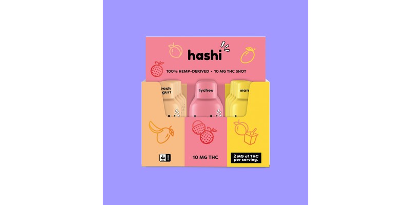 Hashi Peach, Lychee & Mango Shot